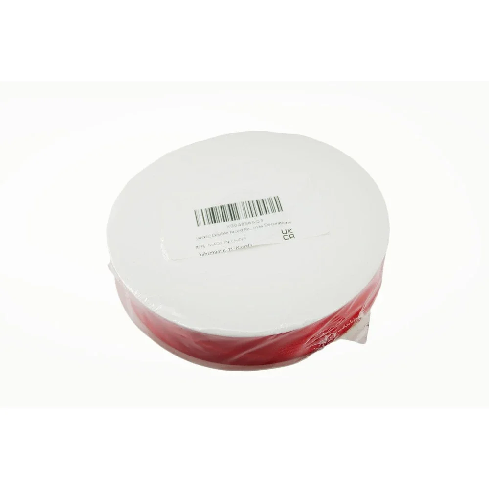 Red Double Faced Satin Ribbon‎ Spool Holiday Christmas Gift Wrap DIY Crafts